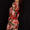 Adanna Rose Print Korsetter Mini Kjoler
