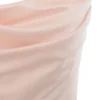 Adrienne Champagne satenkjole uten stropper
