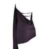 Aida Night Shade asymmetrisk kjol med omslagshals