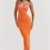 Aiza Flame Orange Maxi-kjoler