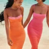 Aiza Flame Orange Maxi-kjoler