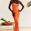 Aiza Flame Orange Maxi-kjoler