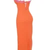 Aiza Flame Orange Maxi-kjoler