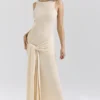 Akaia Champagne Waterfall Maxi Kjoler