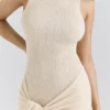 Akaia Champagne Waterfall Maxi Kjoler