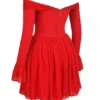 Alana Scarlet Off Shoulder Kjoler
