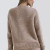 Alara Barley Chunky Cardigan i naturlig ull