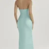Alette Jade Satin Strapless Maxi Kjoler