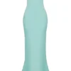 Alette Jade Satin Strapless Maxi Kjoler
