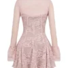 Alice Perfectly Pink Lace Mini Kjoler