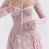 Alice Perfectly Pink Lace Mini Kjoler