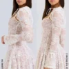 Alice Vintage kremfarget minikjole i blonder