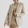 Aline Mink Oversized Blazere