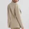Aline Mink Oversized Blazere