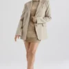 Aline Mink Oversized Blazere