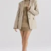 Aline Mink Oversized Blazere