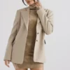 Aline Mink Oversized Blazere