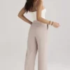 Alivia beige bukser med løs passform