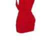 Aliza Cherry rynket minikjole