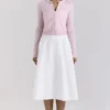 Alliana rosa kort ullcardigan