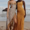 Aloura Paisley-printet georgette-maxi-kjol med volanger