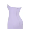Alyssa Orchid Crepe Plunge Mini Kjoler