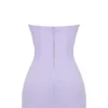 Alyssa Orchid Crepe Plunge Mini Kjoler