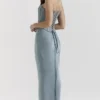 Amadi Cool Blue gulvlengde maxi-skjørt