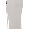 Amal Champagne Beaded Midi Skjørt
