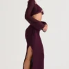 Amalfi Prune Cutout Maxi Skjørt