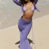 Amalfi Violet Cutout Maxi Skjørt
