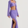 Amalfi Violet Cutout Maxi Skjørt