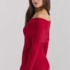 Amaryllis Holly Red Cashmere Blend Gensere