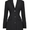 Amia svart blazer-minikjole