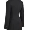Amia svart blazer-minikjole