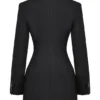 Amia svart blazer-minikjole
