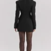 Amia svart blazer-minikjole