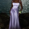 Anabella Orchid Lace Up Maxi Kjoler