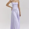 Anabella Orchid Lace Up Maxi Kjoler