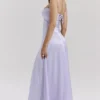 Anabella Orchid Lace Up Maxi Kjoler
