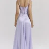 Anabella Orchid Lace Up Maxi Kjoler