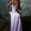 Anabella Orchid Lace Up Maxi Kjoler