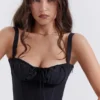 Analia svart bustier-korsetter