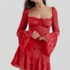 Analissa Scarlet Lace Korsetter Kjoler