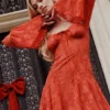 Analissa Scarlet Lace Korsetter Kjoler