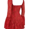 Analissa Scarlet Lace Korsetter Kjoler
