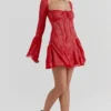 Analissa Scarlet Lace Korsetter Kjoler