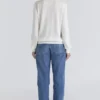 Angel Ivory silke + ull genser med rullekrage