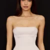 Angelica Crystal Satin Strapless Korsetter