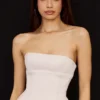 Angelica Crystal Satin Strapless Korsetter